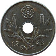 10 Pennia with center hole obverse image