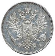25 Pennia with crown obverse image