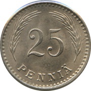 25 Pennia reverse image