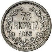 75 Pennia P.U. Helle "pattern" reverse image