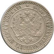 1 Markka large lettering obverse image