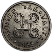 1 Markka obverse image