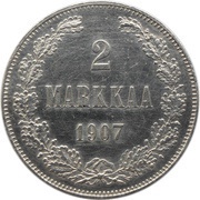2 Markkaa reverse image