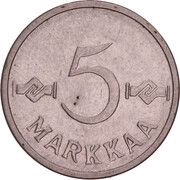 5 Markkaa reverse image