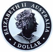 1 Dollar - Elizabeth II 6th Portrait - Australian Wedge-Tailed Eagle - Silver Bullion obverse image