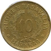 10 Markkaa reverse image