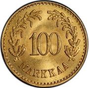 100 Markkaa reverse image