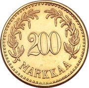 200 Markkaa reverse image