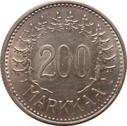 200 Markkaa, Finland, 1956-1959 reverse image