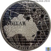 1 Dollar - Elizabeth II 6th Portrait - Beneath the Southern Skies - Silver Bullion Coin, Australia, 2020 reverse image