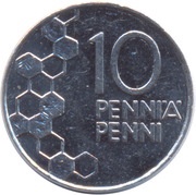 10 Pennia, Finland, 1990-2001 reverse image