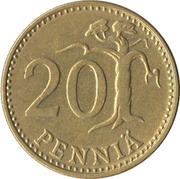 20 Pennia reverse image