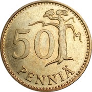 50 Pennia reverse image