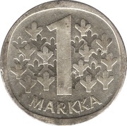 1 Markka reverse image