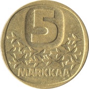 5 Markkaa, Finland, 1979-1993 reverse image