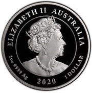 1 Dollar - Elizabeth II 6th Portrait - Double Dragon - Silver Proof Coin obverse image