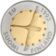 10 Markkaa Finland's European Union membership obverse image