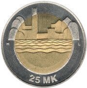 25 Markkaa Independence, Finland, 1997 reverse image