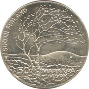 50 Markkaa World Athletics Championships obverse image