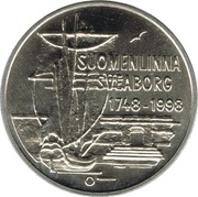 100 Markkaa Suomenlinna Fortress obverse image