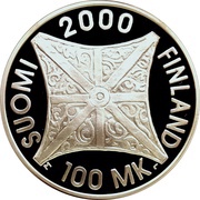 100 Markkaa New Millennium 2000 obverse image