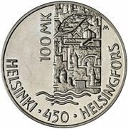 100 Markkaa Helsinki, Finland, 2000 reverse image