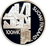 100 Markkaa Aleksis Kivi author obverse image