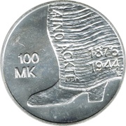100 Markkaa Aino Ackte, Finland, 2001 reverse image