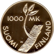 1000 Markkaa Independence obverse image