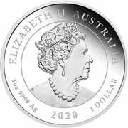 1 Dollar - Elizabeth II 6th Portrait - 75 Years End of WWII - Silver Proof obverse image