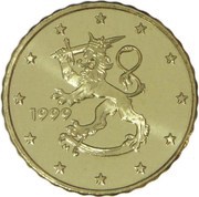 10 Euro Cents 1st type, 1st map obverse image