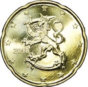 20 Euro Cents 2nd type, 2nd map obverse image