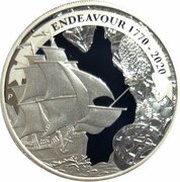 1 Dollar - Elizabeth II 6th Portrait - Voyage of Discovery Endeavour 1770 - 2020, Australia, 2020 reverse image