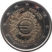 2 Euros 10 Years of Euros Cash obverse image