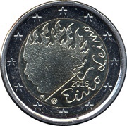 2 Euros Eino Leino obverse image