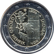 2 Euros Georg Henrik von Wright obverse image