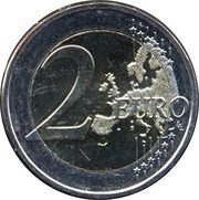 2 Euros Georg Henrik von Wright, Finland, 2016 reverse image