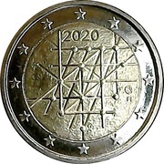 2 Euros University of Turku obverse image