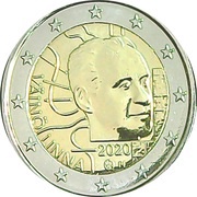 2 Euros Väinö Linna obverse image