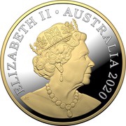 1 Dollar - Elizabeth II 6th Portrait - Mob of Roos - Gilded Proof obverse image