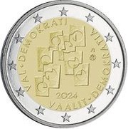 2 Euros Elections and Democracy obverse image