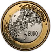 5 Euros European Union Presidency, Finland, 2006 reverse image