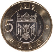 5 Euros Finland Proper reverse image