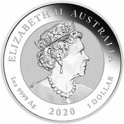 1 Dollar - Elizabeth II 6th Portrait - Quokka - Silver Bullion Coin obverse image