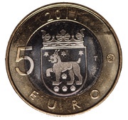 5 Euros Tavastia, Finland, 2011 reverse image