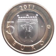 5 Euros Lapland, Finland, 2011 reverse image