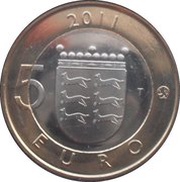 5 Euros Ostrobothnia, Finland, 2011 reverse image