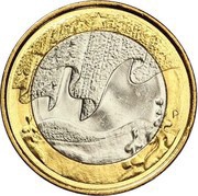5 Euros Winter reverse image