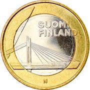 5 Euros Lumberjack's Candle Bridge obverse image