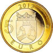 5 Euros Imatra Dam, Finland, 2013 reverse image